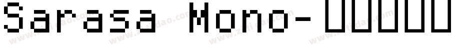 Sarasa Mono字体转换